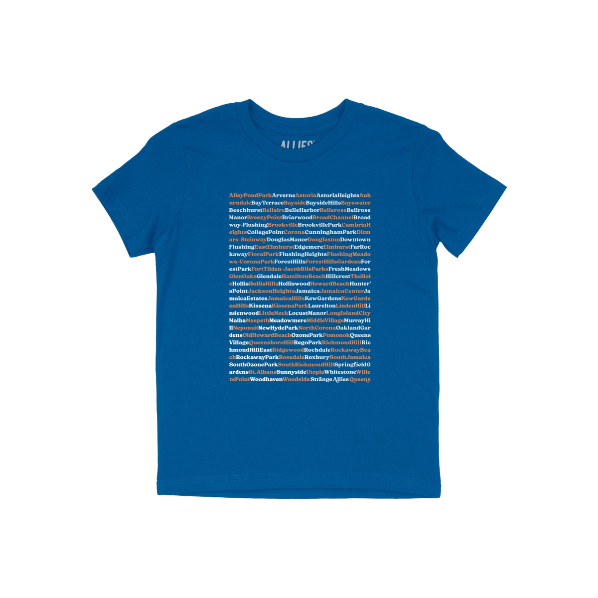 Queens NYC Neighborhoods Kids T-shirt
