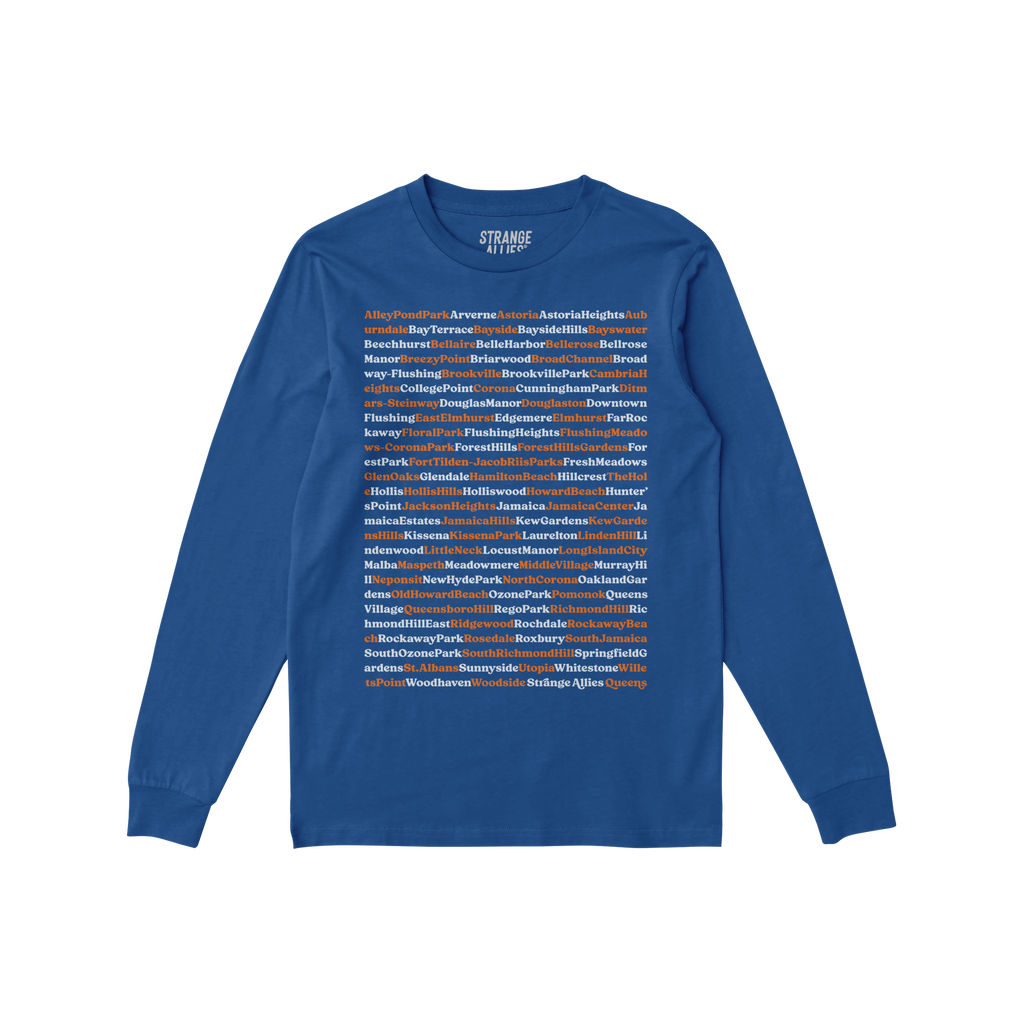 Queens NYC Neighborhoods Long Sleeve T-shirt