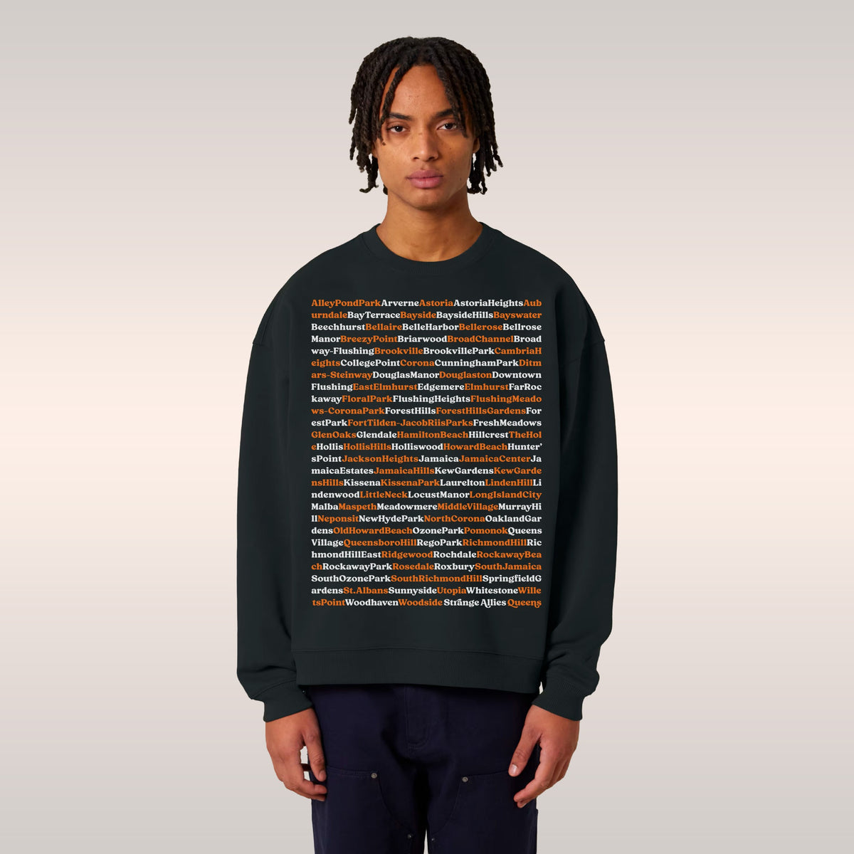 Queens NYC Neighborhoods Sweatshirt