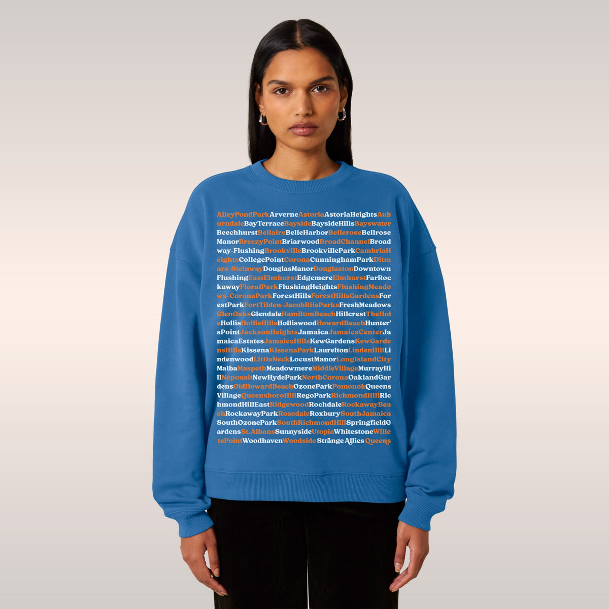Queens NYC Neighborhoods Sweatshirt