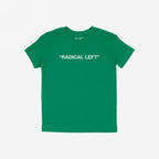 Radical Left T-shirt, featuring RADICAL LEFT in bold white letters across the chest, embodies activism and solidarity. Ideal for those who challenge norms and advocate for human rights and equality.