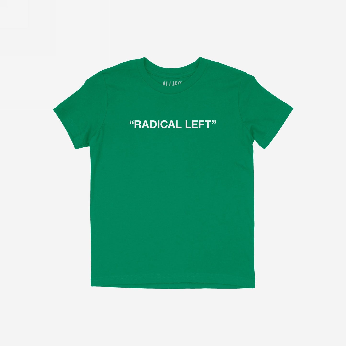 Radical Left T-shirt, featuring RADICAL LEFT in bold white letters across the chest, embodies activism and solidarity. Ideal for those who challenge norms and advocate for human rights and equality.