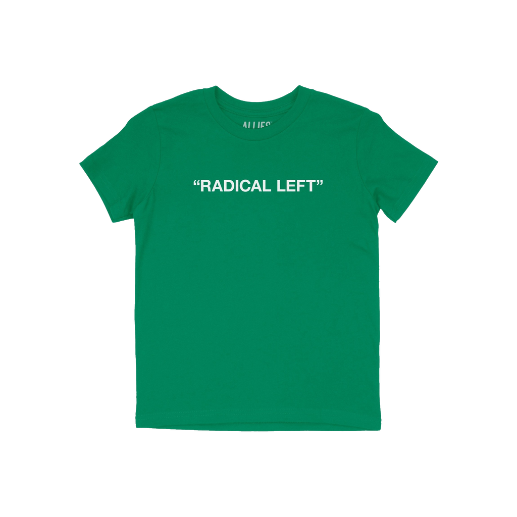 Radical Left T-shirt, featuring RADICAL LEFT in bold white letters across the chest, embodies activism and solidarity. Ideal