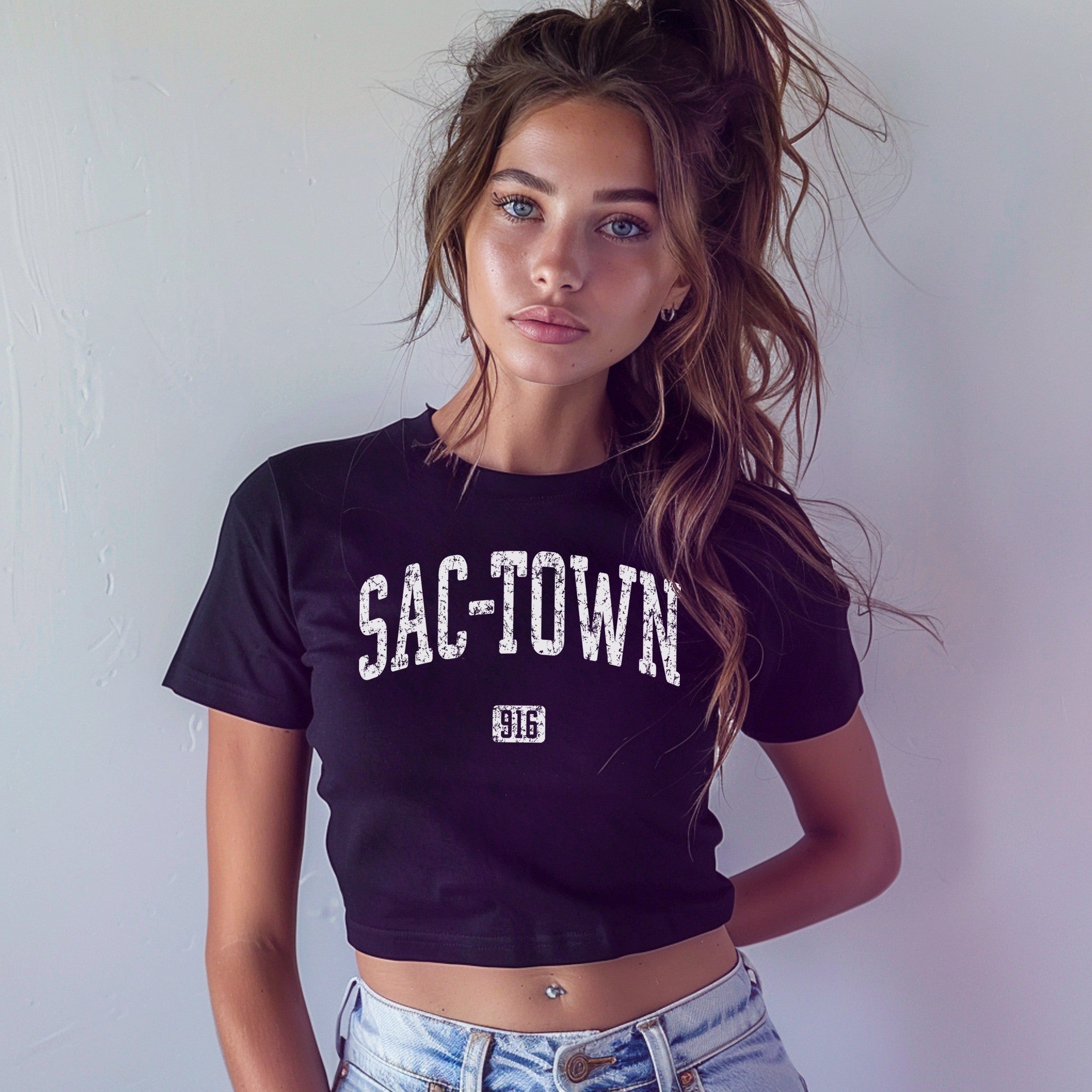 Sac-Town 916 Sacramento Women's Baby Tee