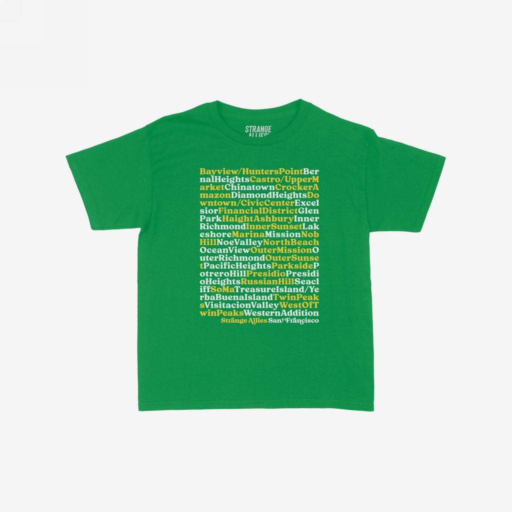San Francisco Neighborhoods Women's Baby Tee