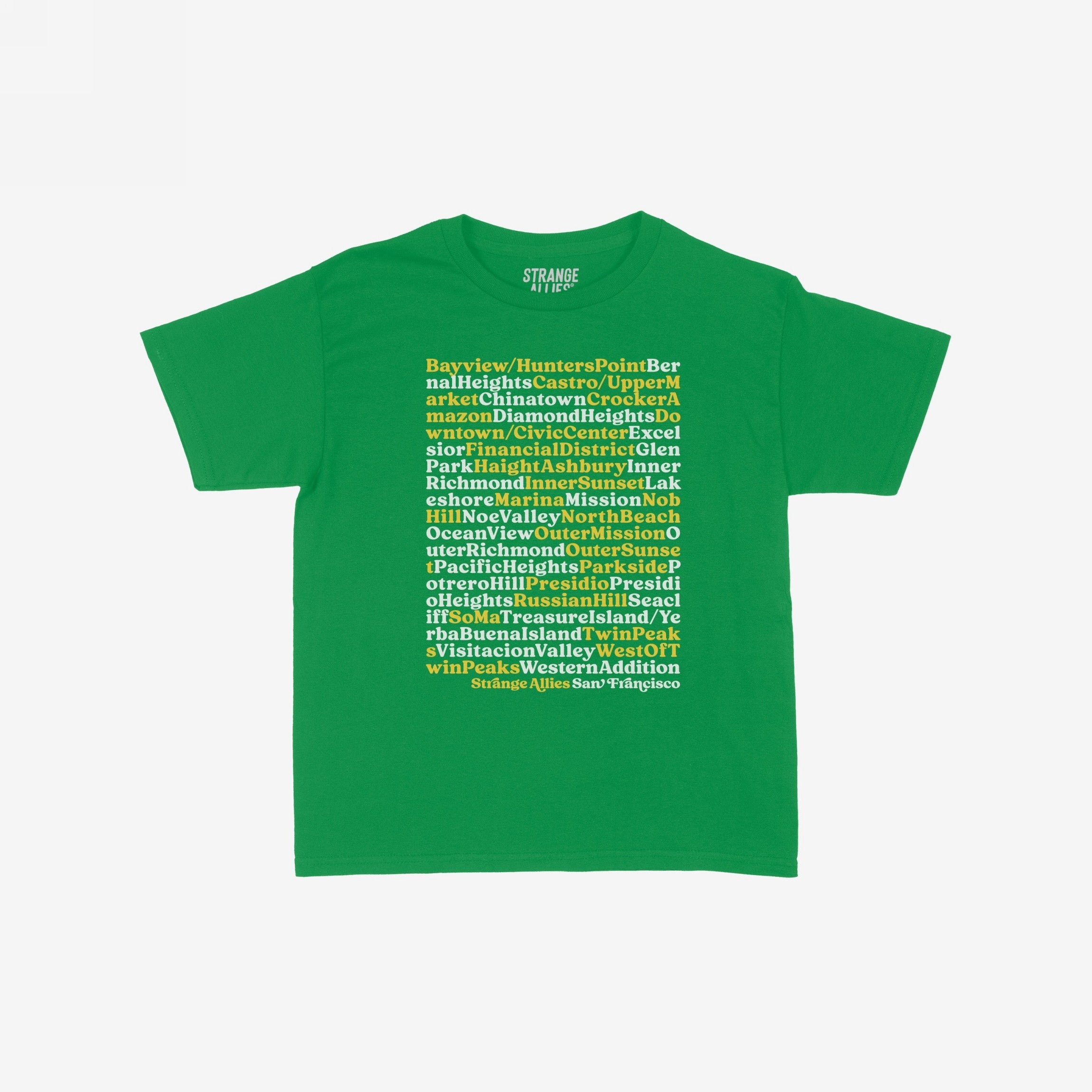 San Francisco Neighborhoods Women's Baby Tee