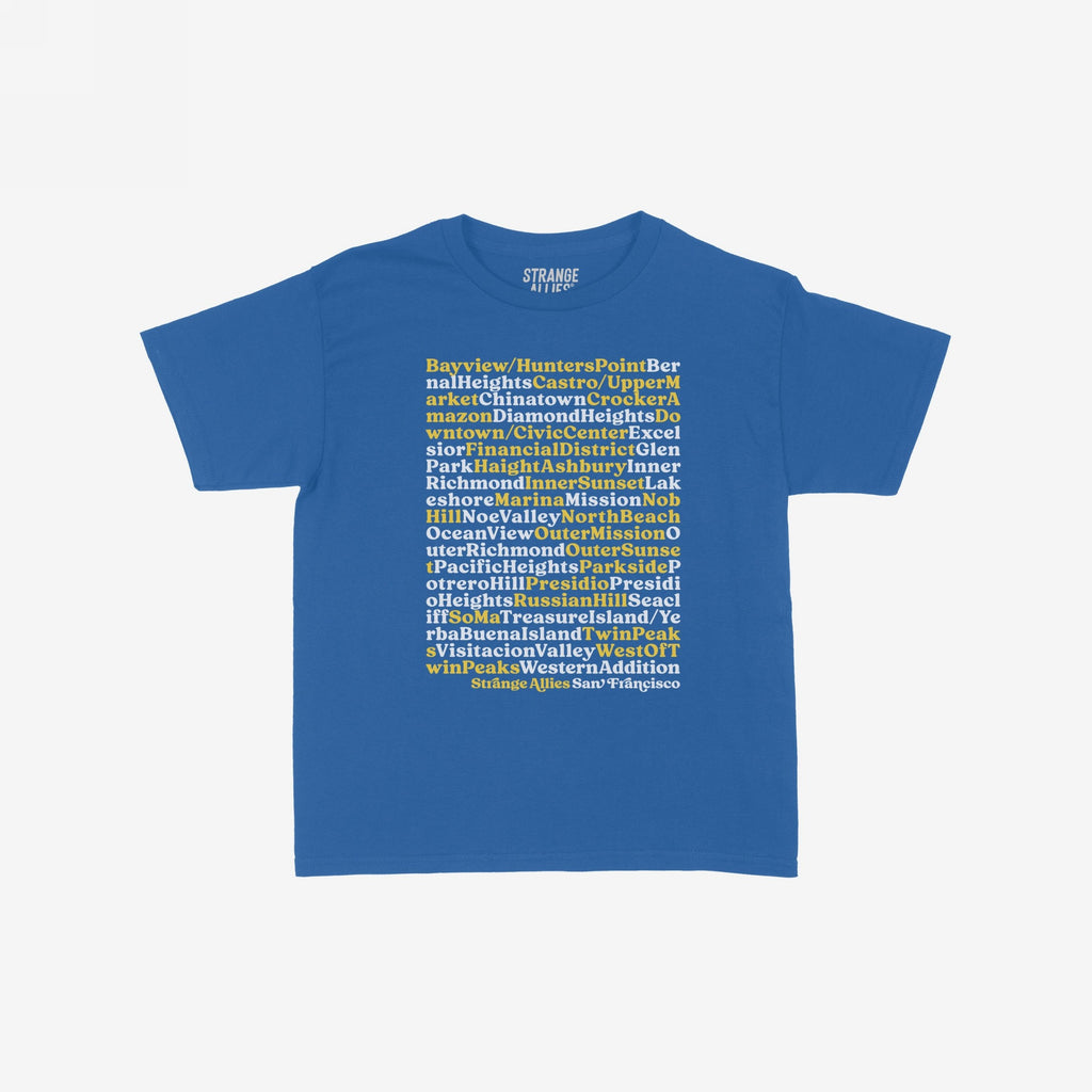 San Francisco Neighborhoods Women's Baby Tee