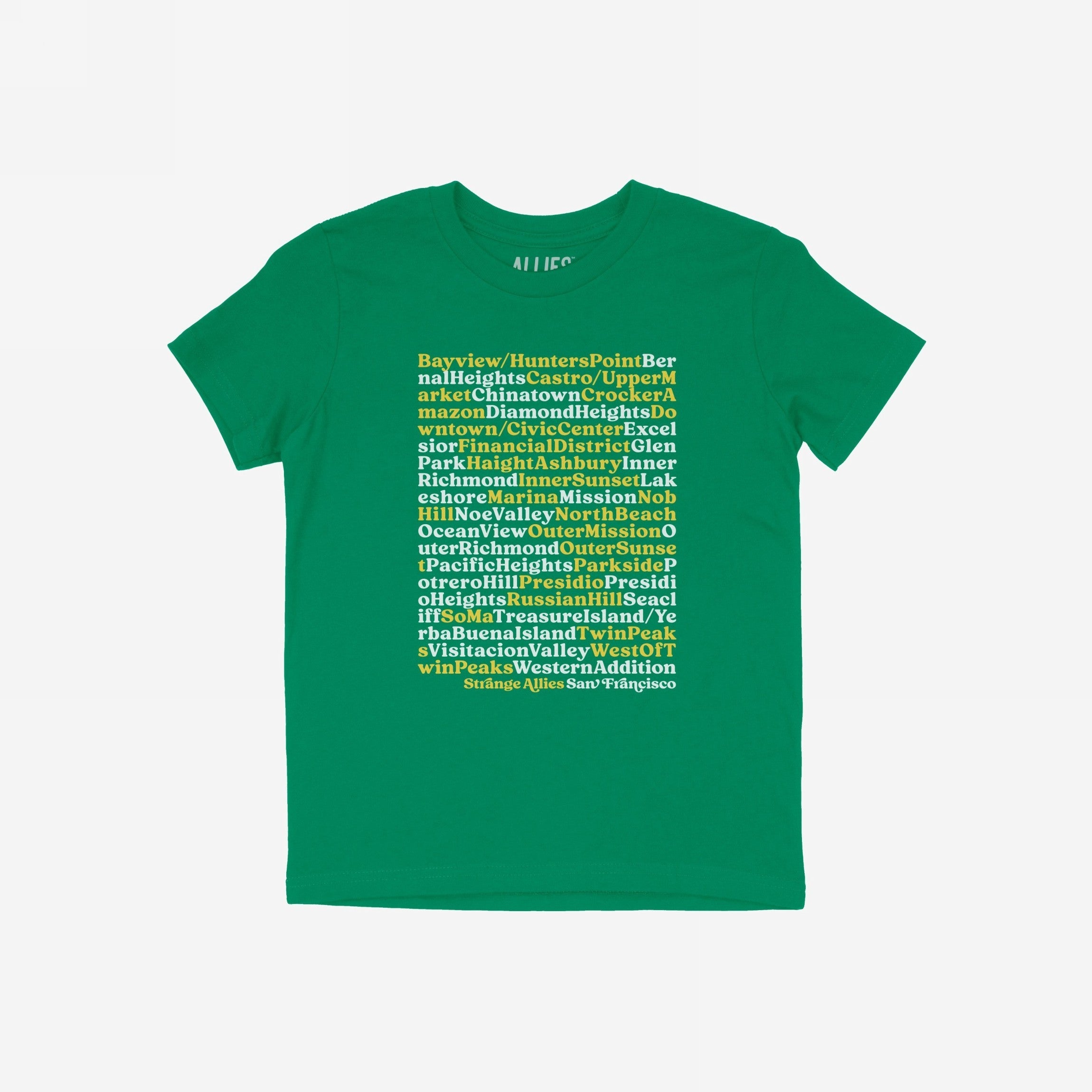 San Francisco Neighborhoods T-shirt