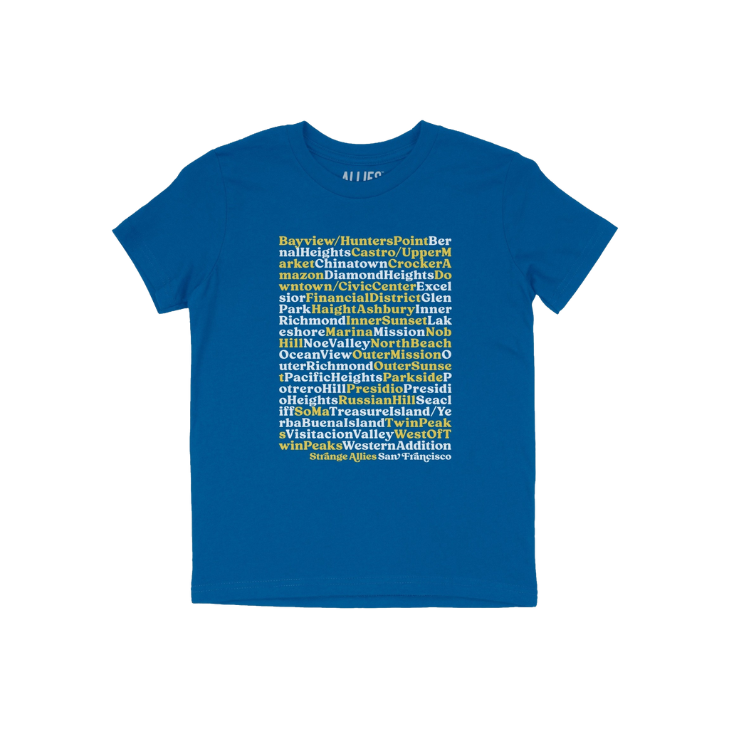 San Francisco Neighborhoods Kids T-shirt