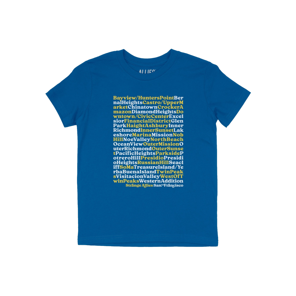 San Francisco Neighborhoods Kids T-shirt