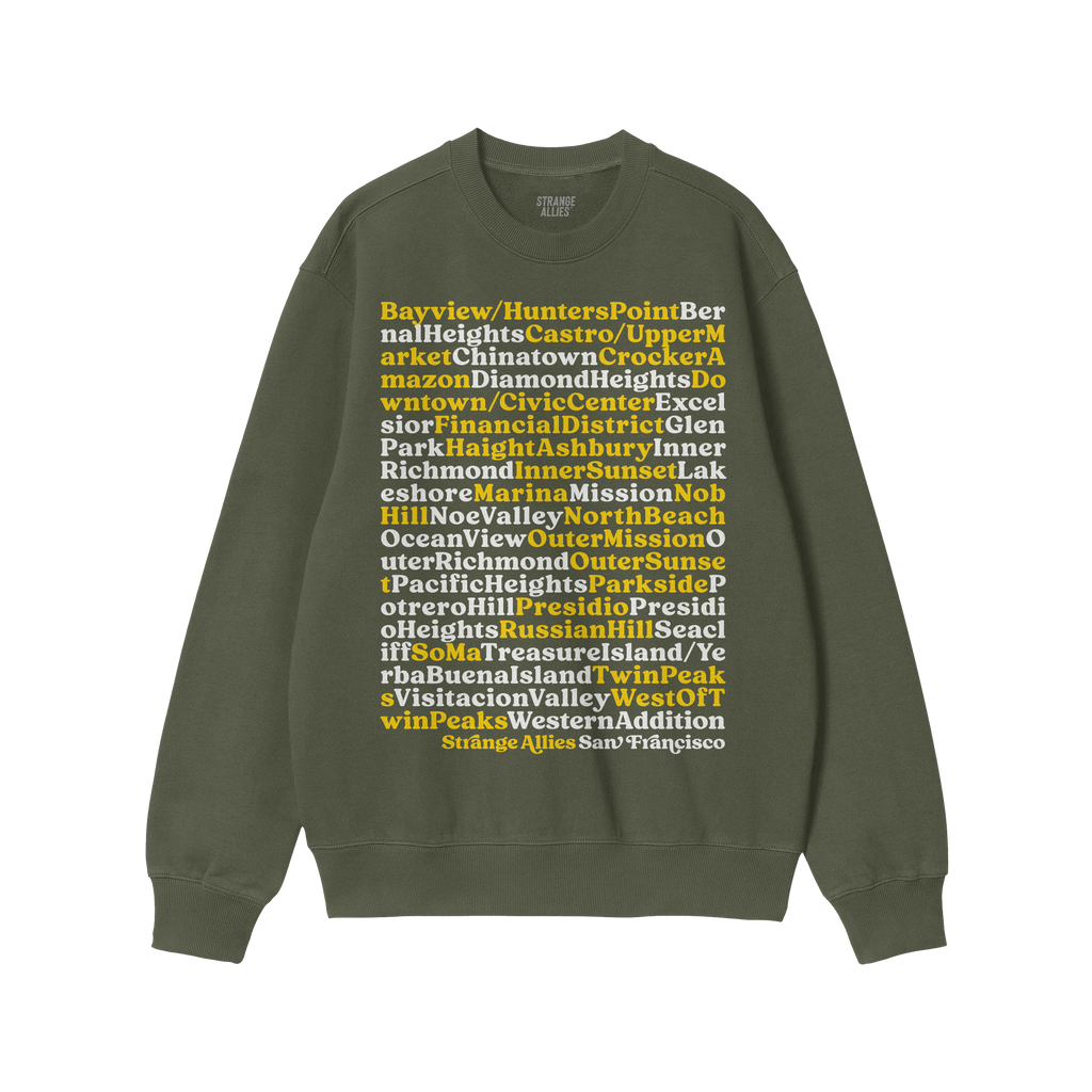 San Francisco Neighborhoods Sweatshirt