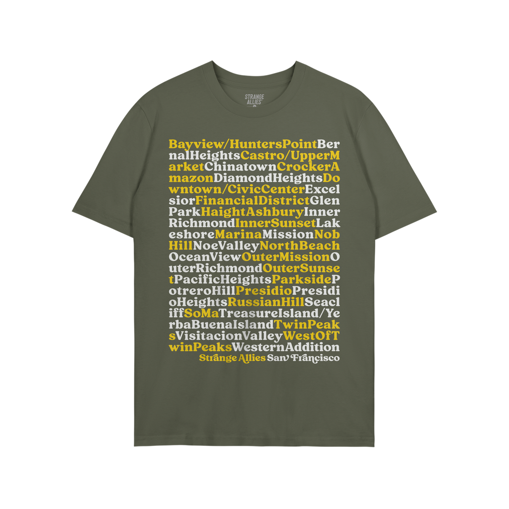 San Francisco Neighborhoods T-shirt