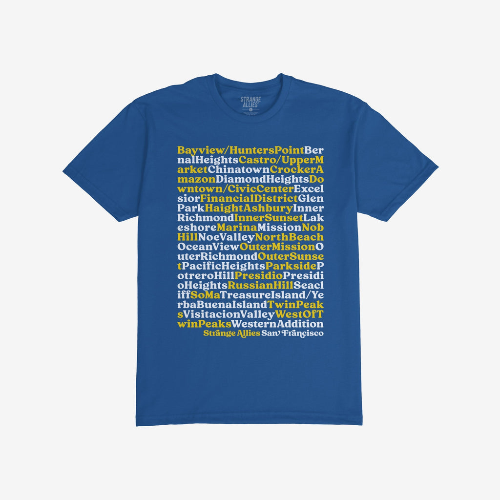 San Francisco Neighborhoods T-shirt
