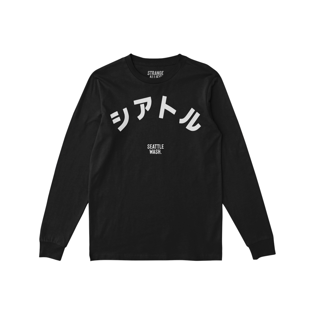 Seattle Japanese Long Sleeve T-shirt