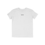 Snacks T-shirt with SNACKS in black uppercase letters, embodies playful rebellion and individuality, perfect for those who em
