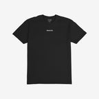 The Snacks T-shirt features the word SNACKS in white on a black tee, embodying a quirky, bold statement. Designed by STRANGE ALLIES, it reflects an unapologetic, playful attitude.