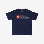 Snitches Get Stitches Women's Baby Tee features a playful graphic with a red circle-slash over a whispering figure and bold text, delivering a cheeky commentary on loyalty and healthcare.