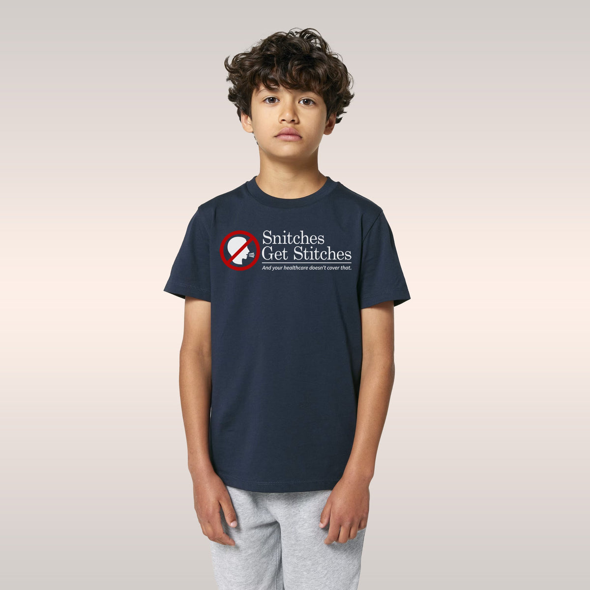 Snitches Get Stitches Kids T-shirt