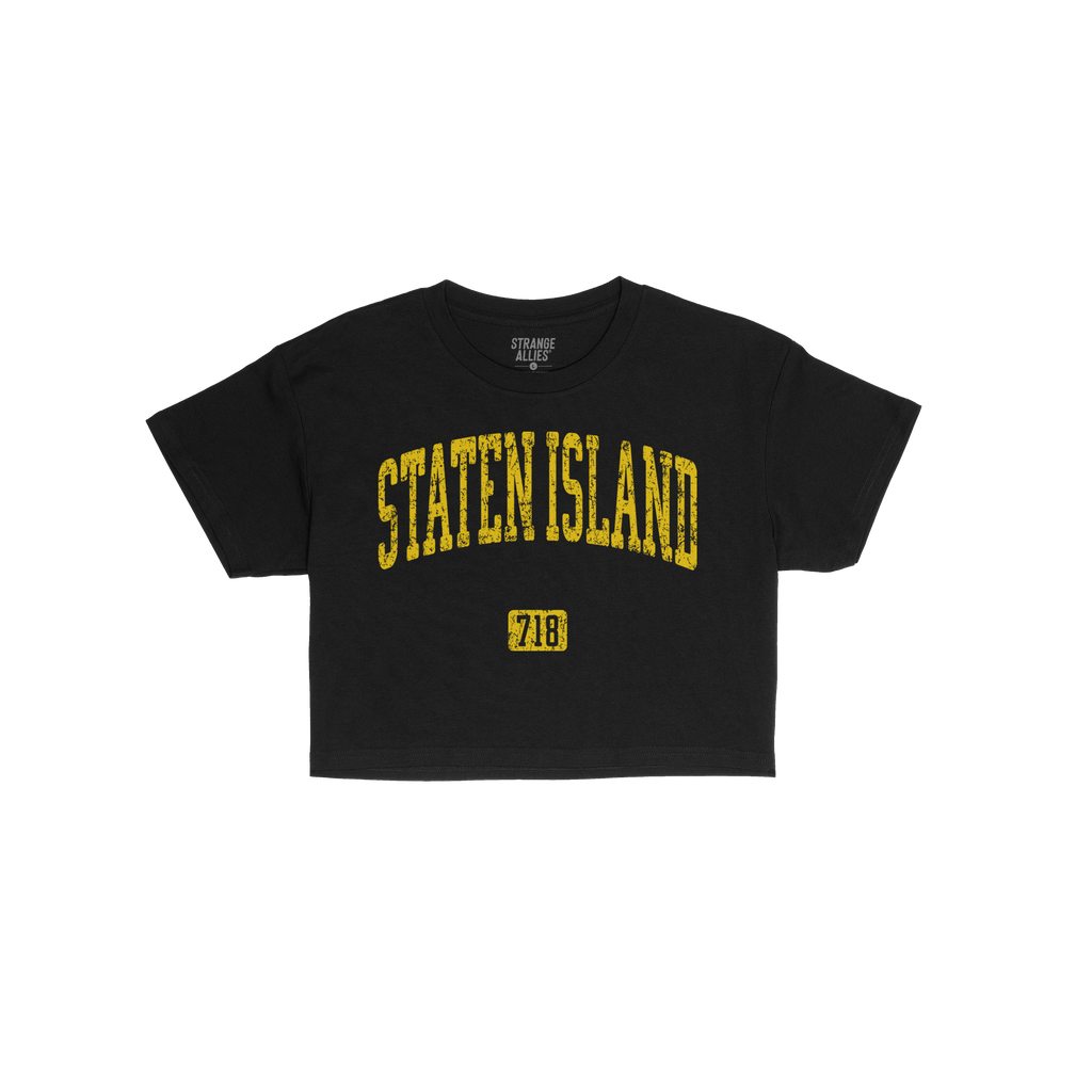 Staten Island 718 Crop Top