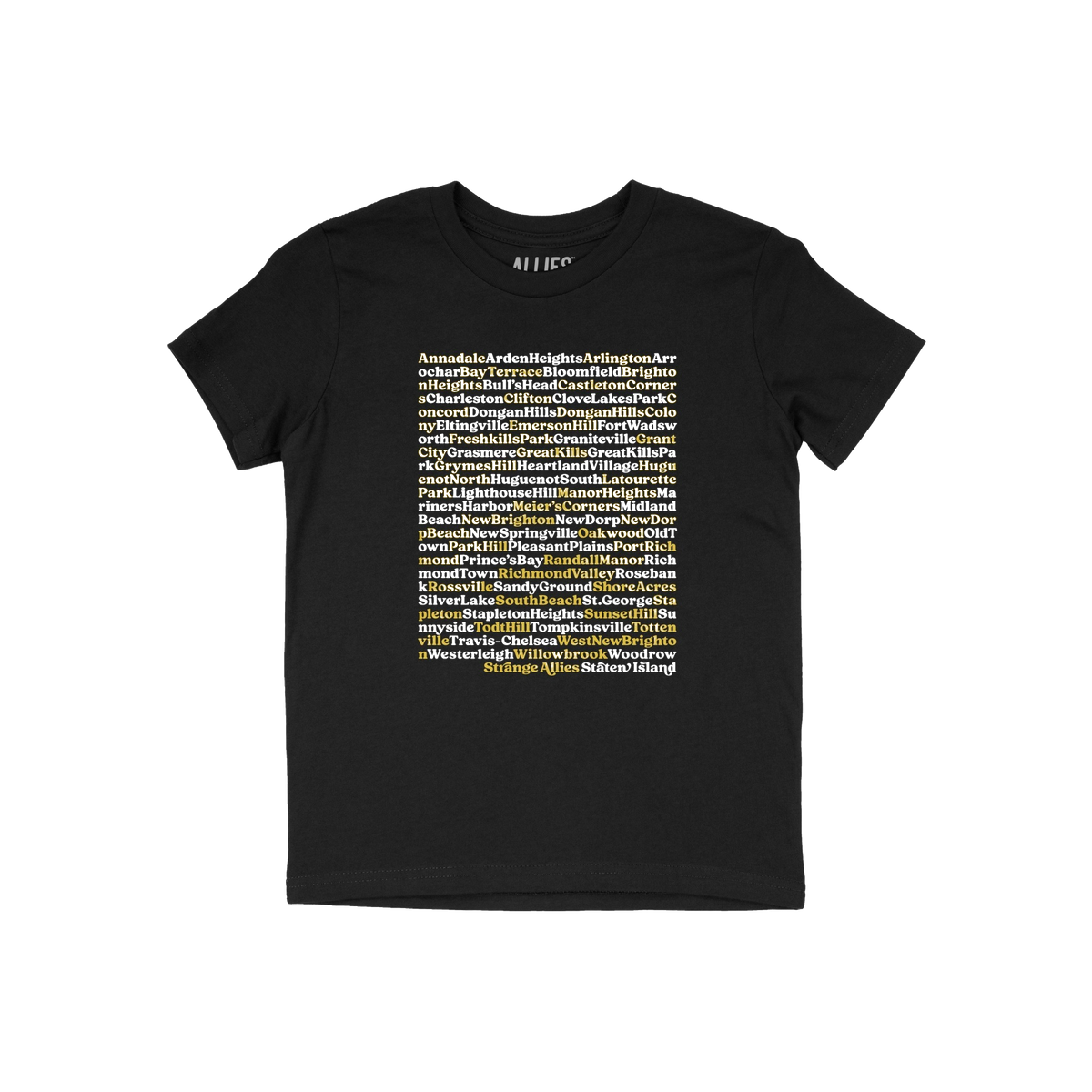 Staten Island Neighborhoods Kids T-shirt