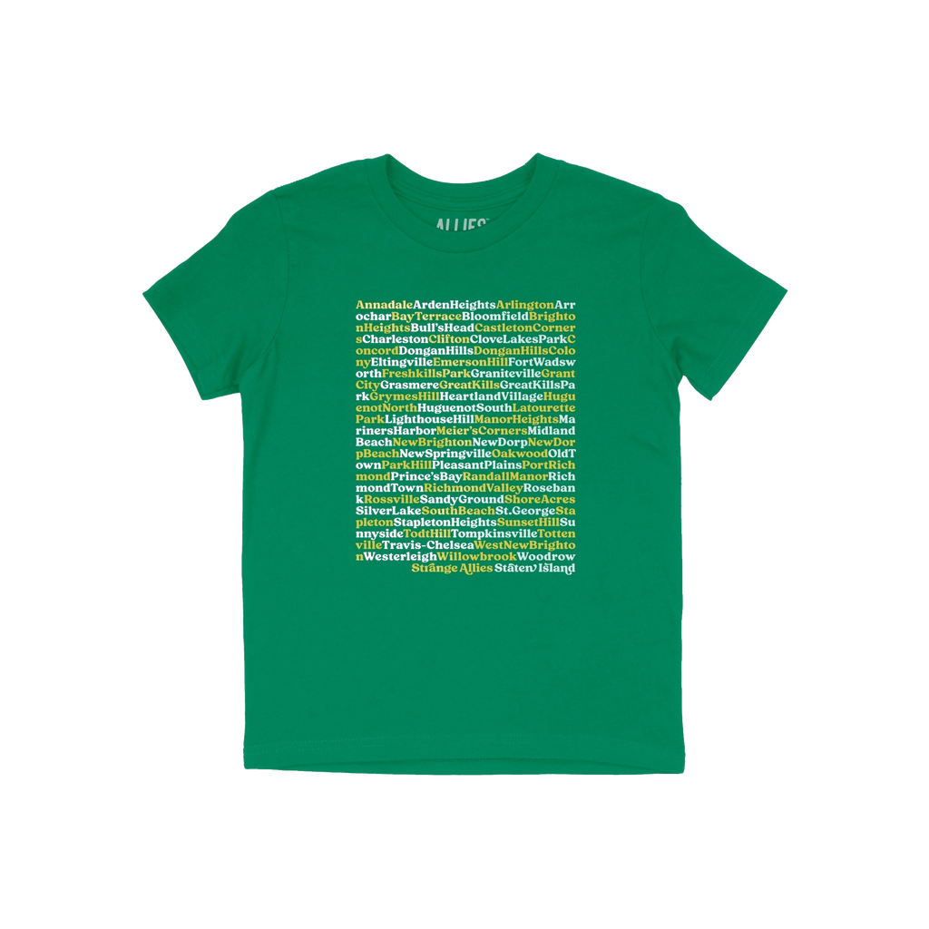 Staten Island Neighborhoods Kids T-shirt