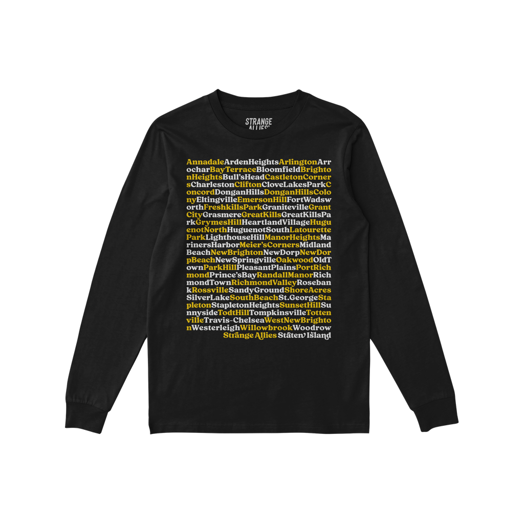 Staten Island Neighborhoods Long Sleeve T-shirt