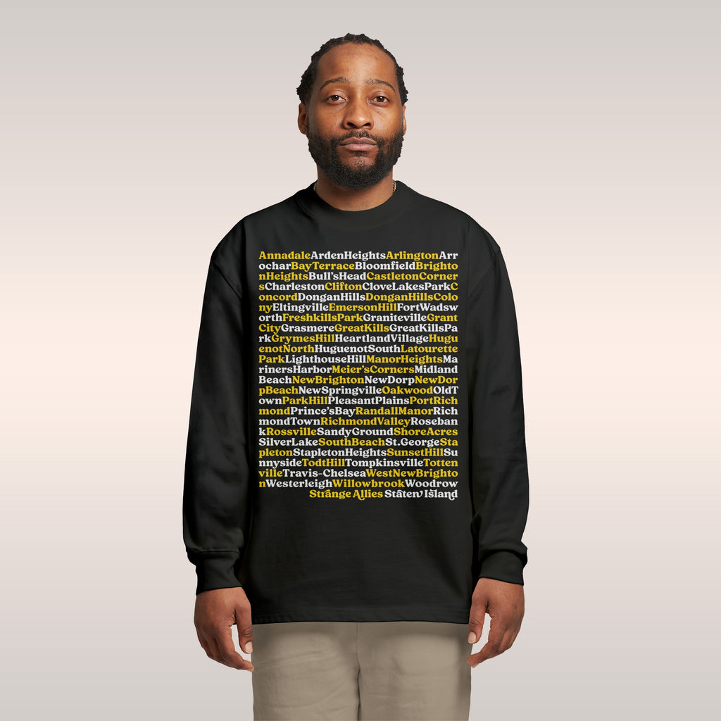 Staten Island Neighborhoods Long Sleeve T-shirt