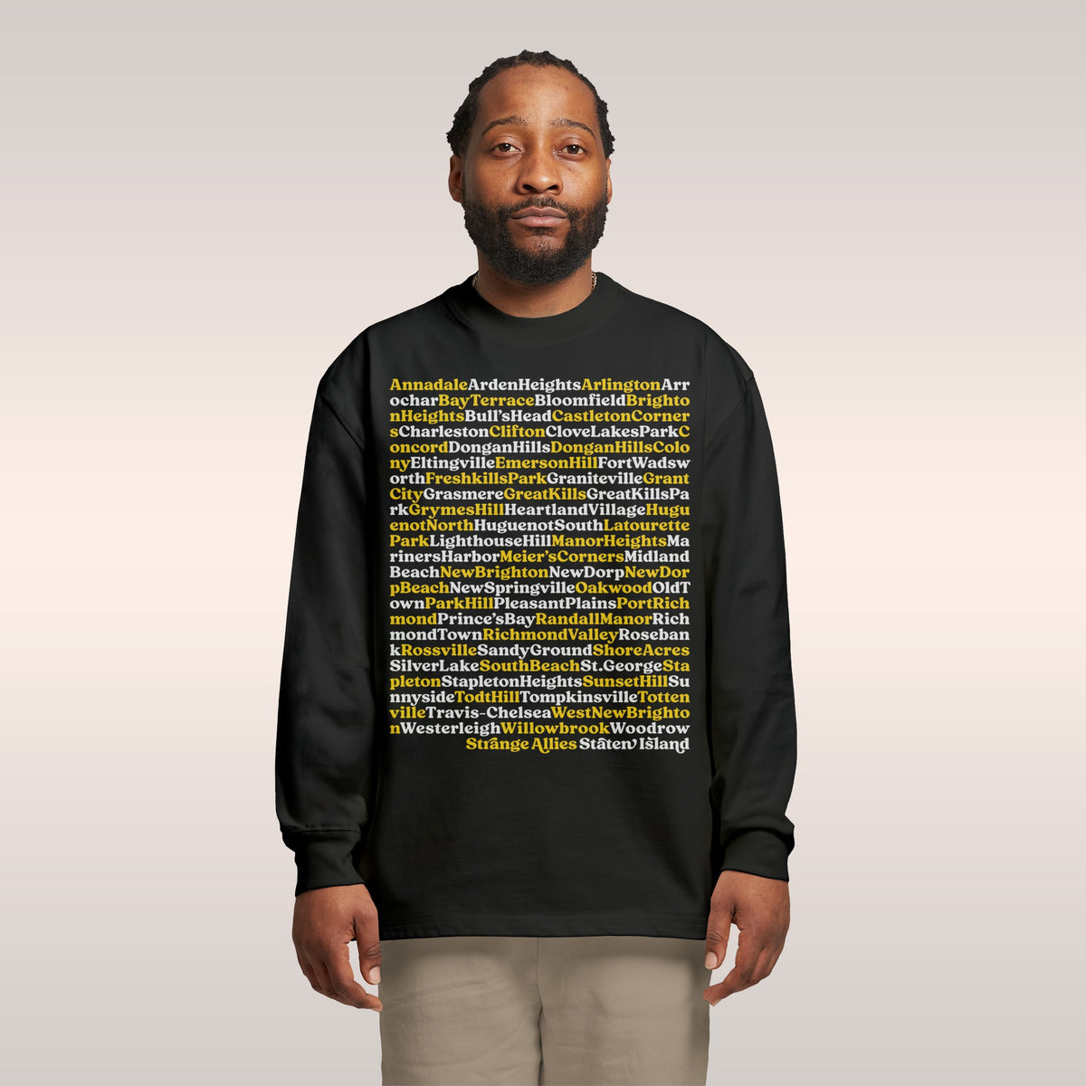 Staten Island Neighborhoods Long Sleeve T-shirt