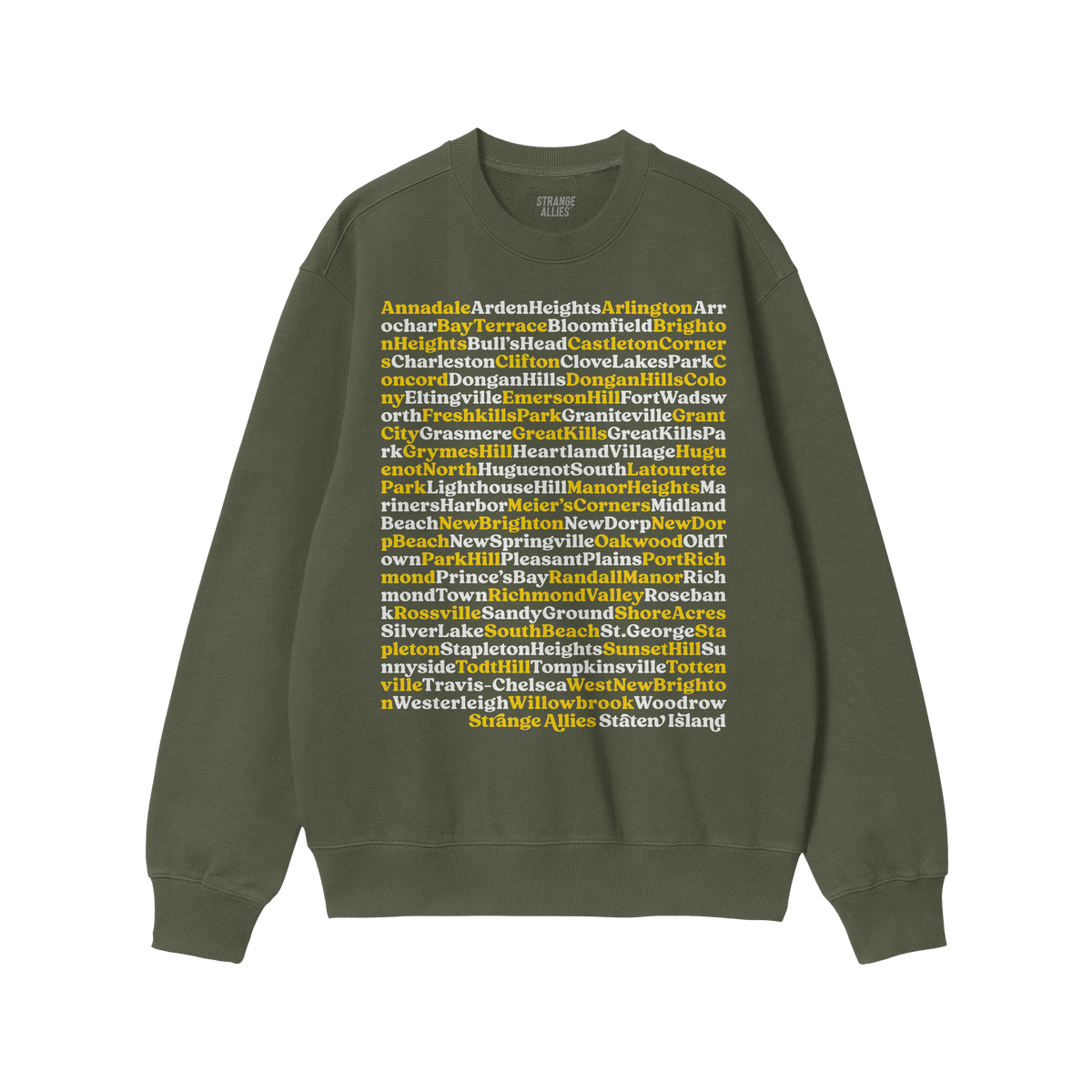 Staten Island Neighborhoods Sweatshirt