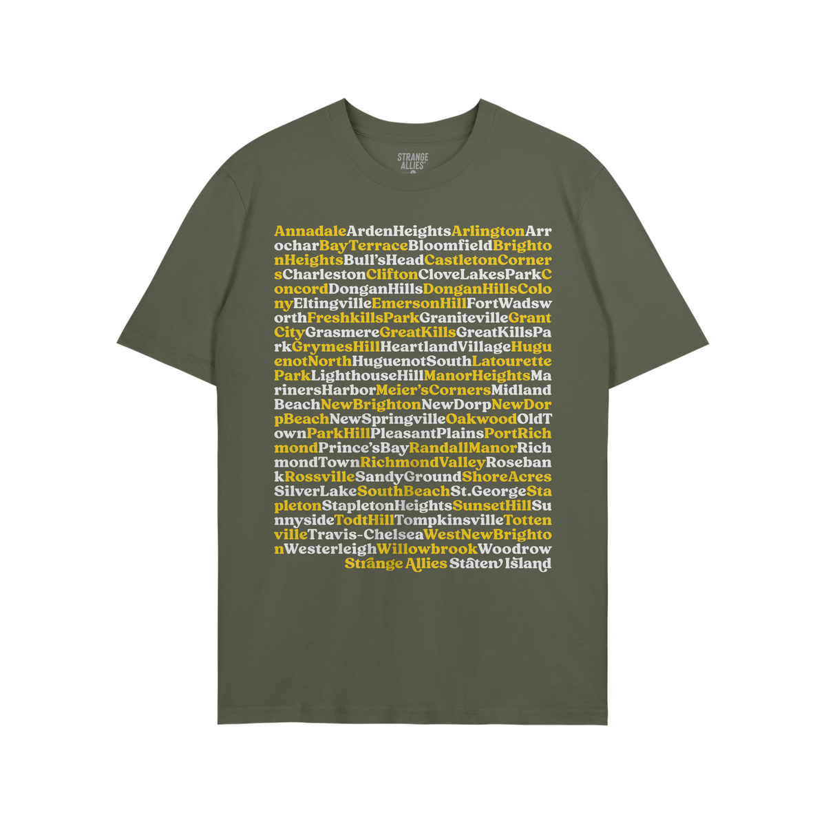Staten Island Neighborhoods T-shirt