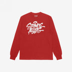 Strange Allies Handstyle T-shirt features a graffiti-style script across the chest, embodying bold, outsider spirit. It has ribbed cuffs and a crewneck collar, perfect for those who embrace unique expression.
