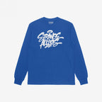 Strange Allies Handstyle T-shirt features a graffiti-style logo on a long-sleeve crewneck, symbolizing bold expression and unity. Ribbed cuffs emphasize its street-inspired design, ideal for those embracing individuality.