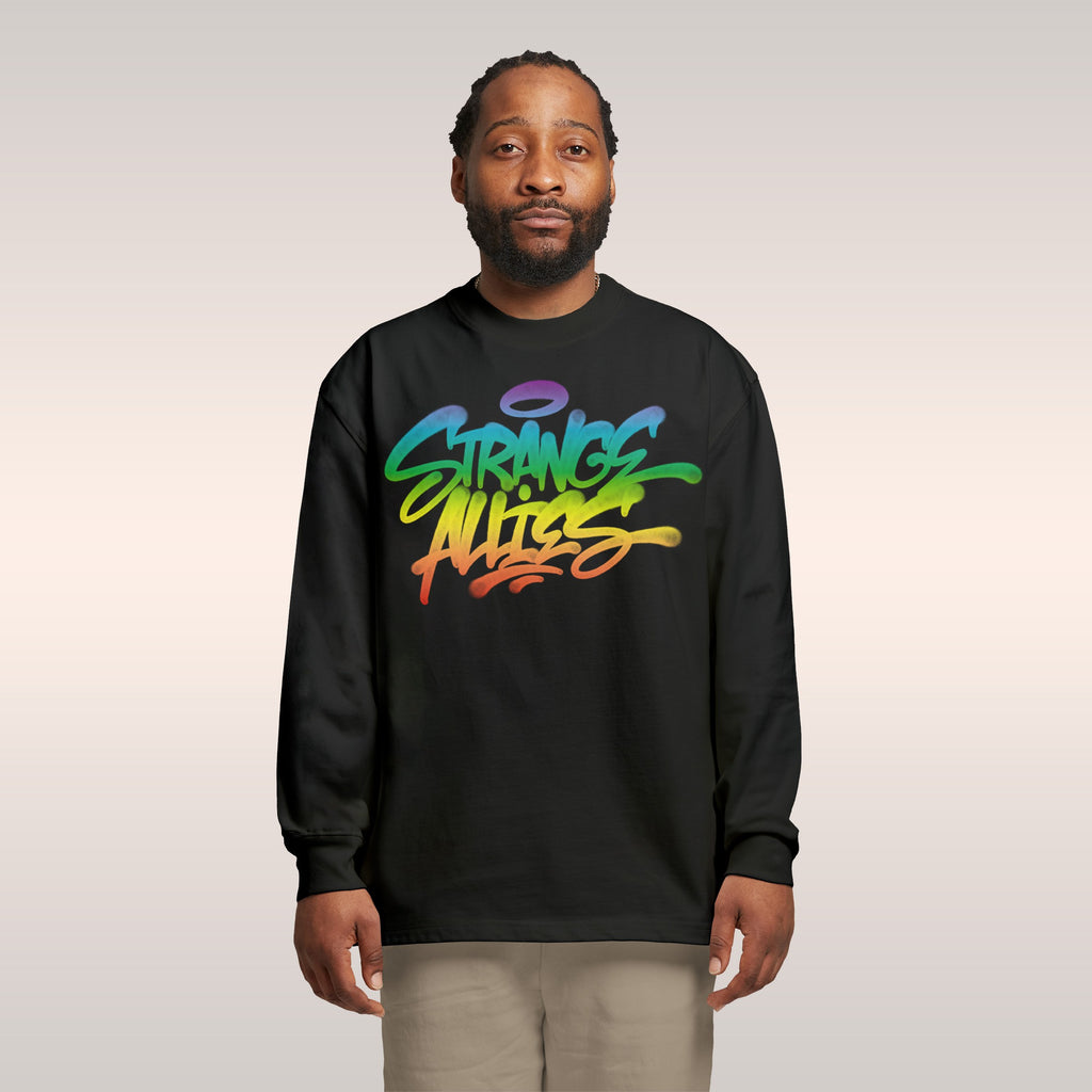 Strange Allies Rainbow Handstyle Long Sleeve T-shirt