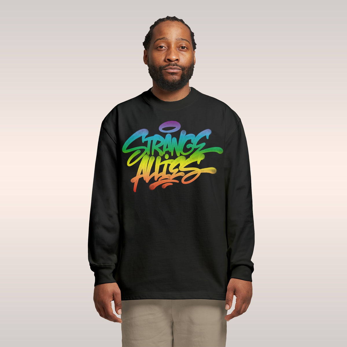 Strange Allies Rainbow Handstyle Long Sleeve T-shirt
