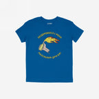 Say Hello Ukraine Shirt features a cartoonish hand holding a flaming Molotov bottle, encircled by Russian text, symbolizing defiance against authoritarianism and support for Ukraine’s resistance.
