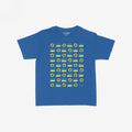 Ukraine Sunflowers Women's Baby Tee features a grid of hand-drawn sunflowers and Ukrainian flag motifs, symbolizing resilience and peace advocacy. Ideal for expressing solidarity and supporting Ukraine's enduring spirit.