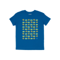 Ukraine Sunflowers Shirt featuring a 6x6 grid of yellow-and-blue blocks and sunflower icons, symbolizing resilience and unity