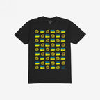 Ukraine Sunflowers Shirt featuring a grid of stylized sunflowers and Ukrainian flags, symbolizing resilience and unity. The design reflects solidarity with Ukraine, emphasizing hope and support in challenging times.