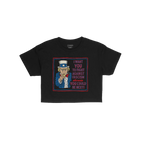 Anti-Fascist Uncle Sam Women's Baby Tee featuring a bold graphic of Uncle Sam urging resistance against fascism with the mess