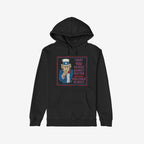 Anti Fascist Uncle Sam Hoodie features a bold graphic of a stern, pointing Uncle Sam urging action against fascism. The design includes a kangaroo pocket and drawstring hood, aligning with activism themes.