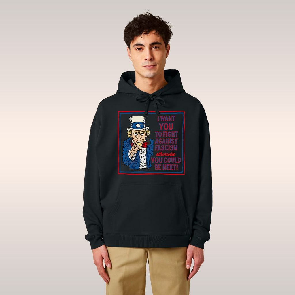Anti-Fascist Uncle Sam Hoodie