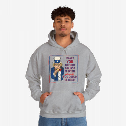 Anti Fascist Uncle Sam Hoodie