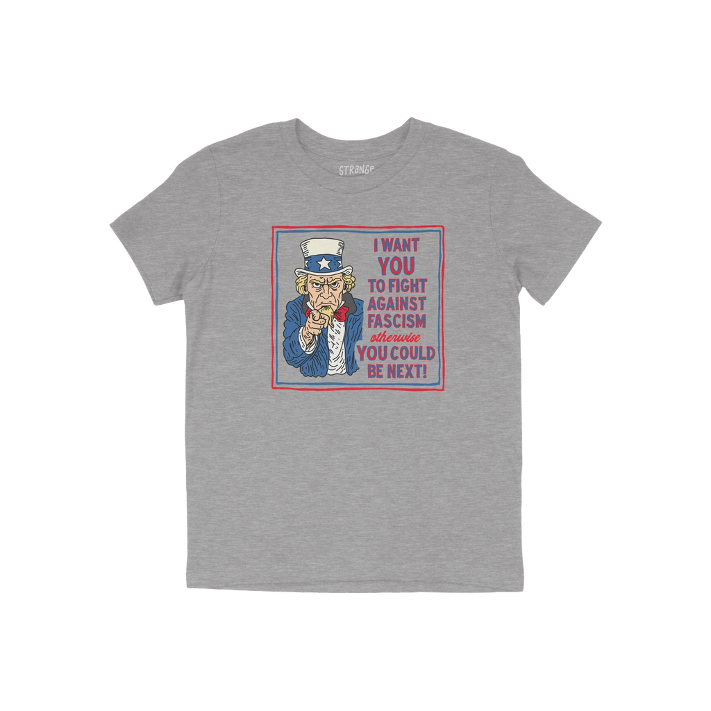 Anti-Fascist Uncle Sam Kids T-shirt