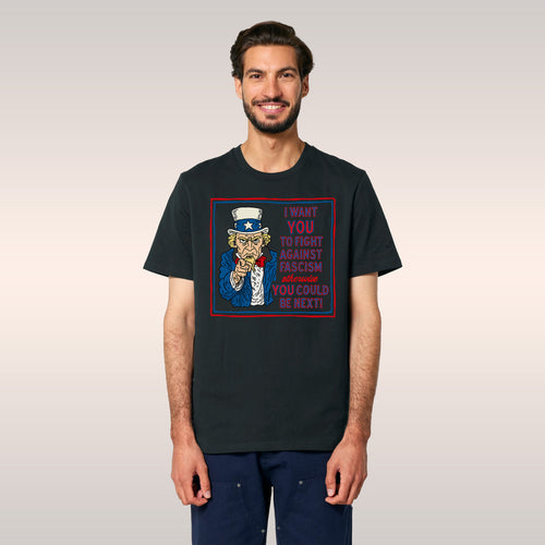 Anti-Fascist Uncle Sam T-shirt