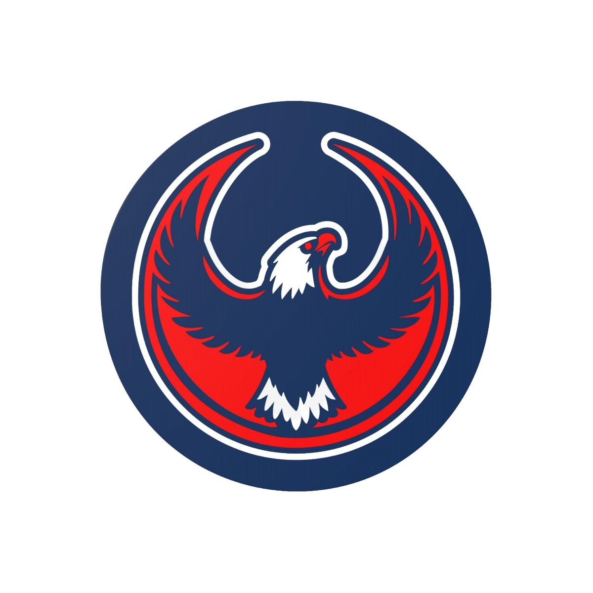 USA Rebel Alliance Sticker featuring a stylized eagle in flight, designed for protest and patriotism. Perfect for displaying 