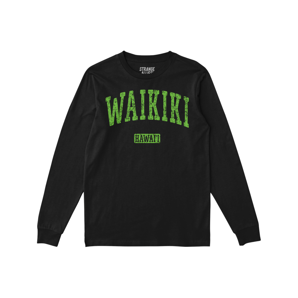 Waikiki Hawaii Long Sleeve T-shirt