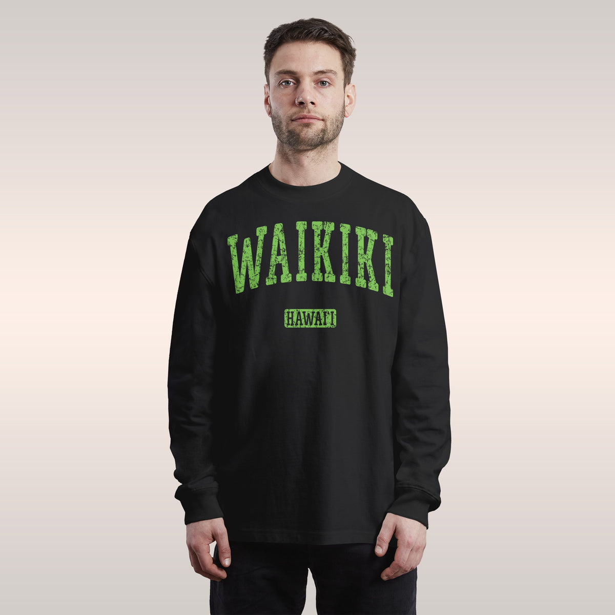 Waikiki Hawaii Long Sleeve T-shirt