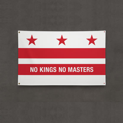 Washington DC No Kings Flag by Strange Gang