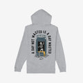 Wasted Days Hoodie & Sweatshirt featuring a skeleton climbing out of a can with the slogan “A DAY NOT WASTED IS A DAY WASTED,” highlighting rebellious spirit and existential humor.
