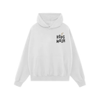 Wasted Days Hoodie & Sweatshirt: A white pullover hoodie featuring HOPS MASH text with gold bubbles, embodying rebellious spi